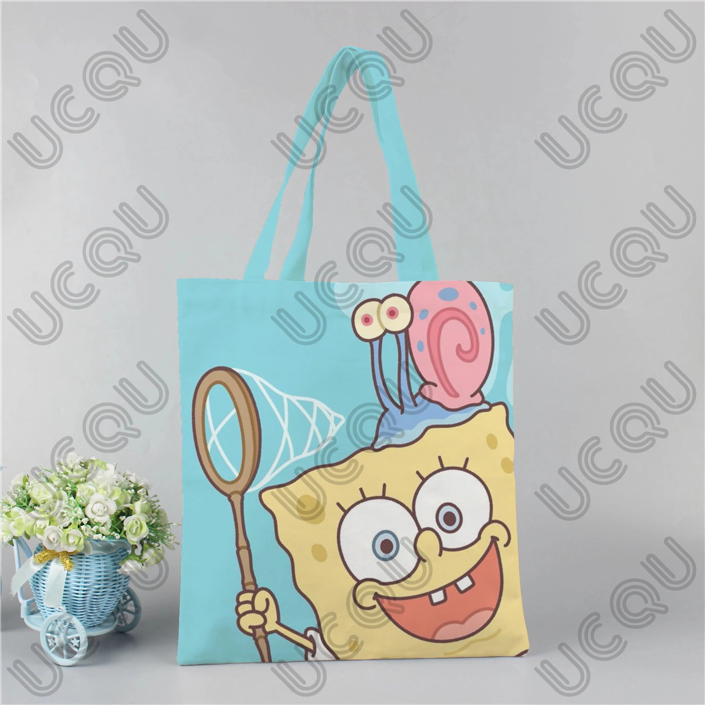 SpongeBob Tote Bag - Mischievous Face Zoom Model