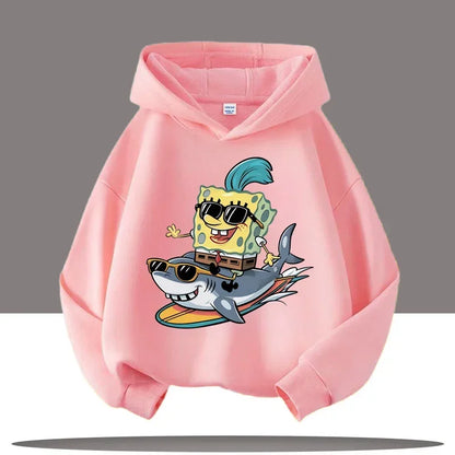 Heather Grey SpongeBob Hoodie - Gary & Bob